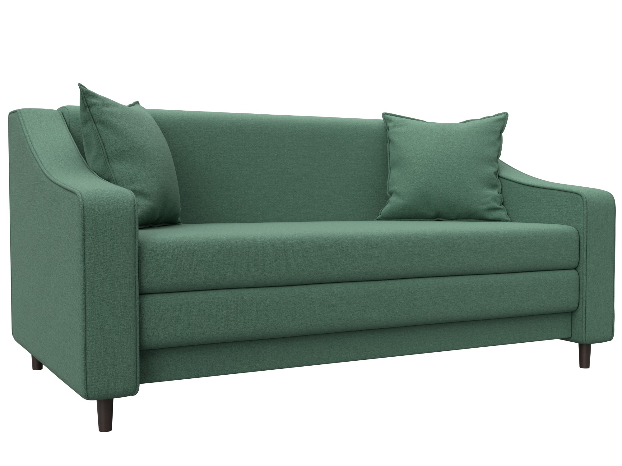 Диван прямой Лига-071 (амур 11 зеленый)