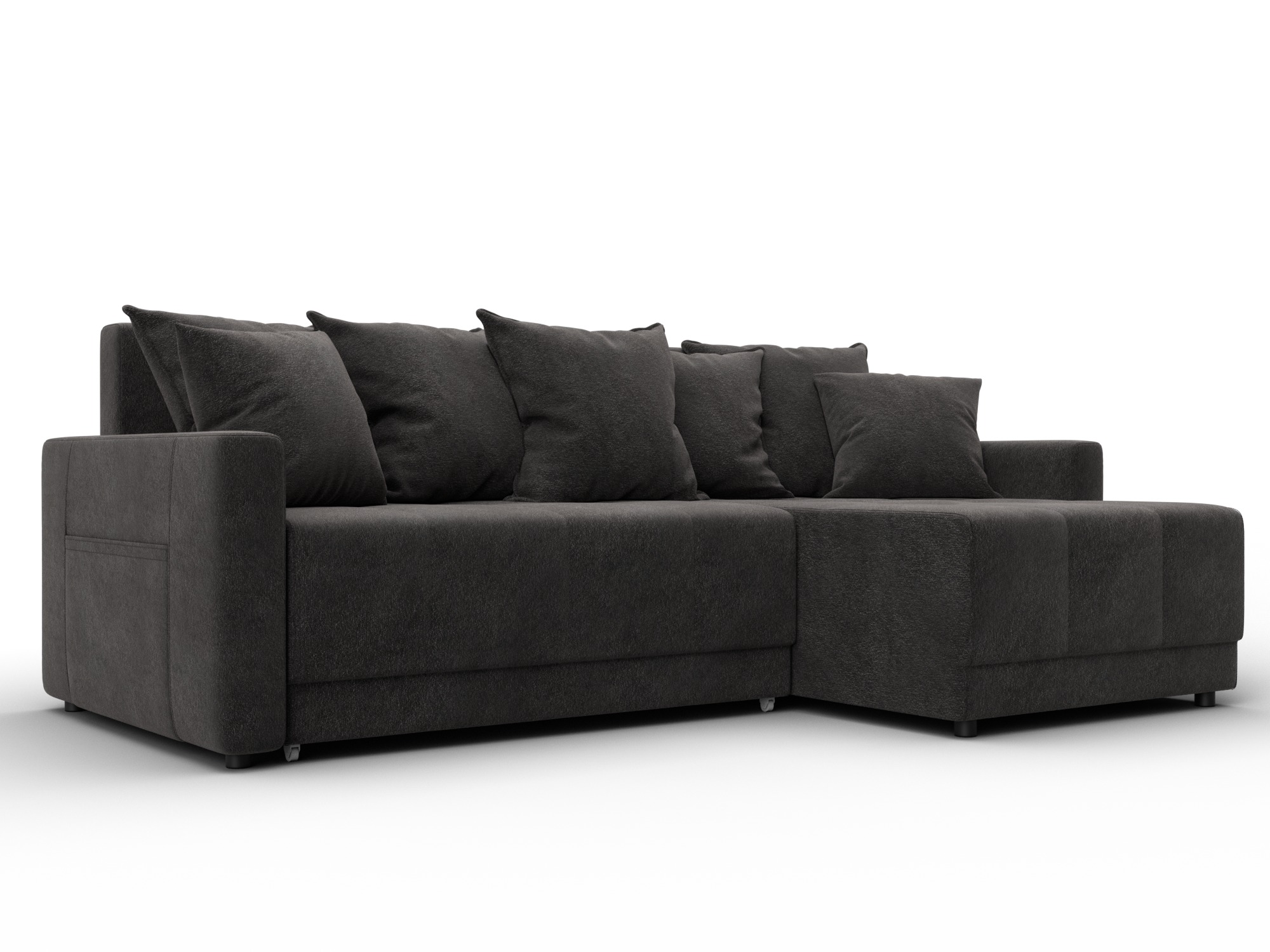 Диван угловой Лига-125 угол универсальный (laim 10 темно-коричневый)