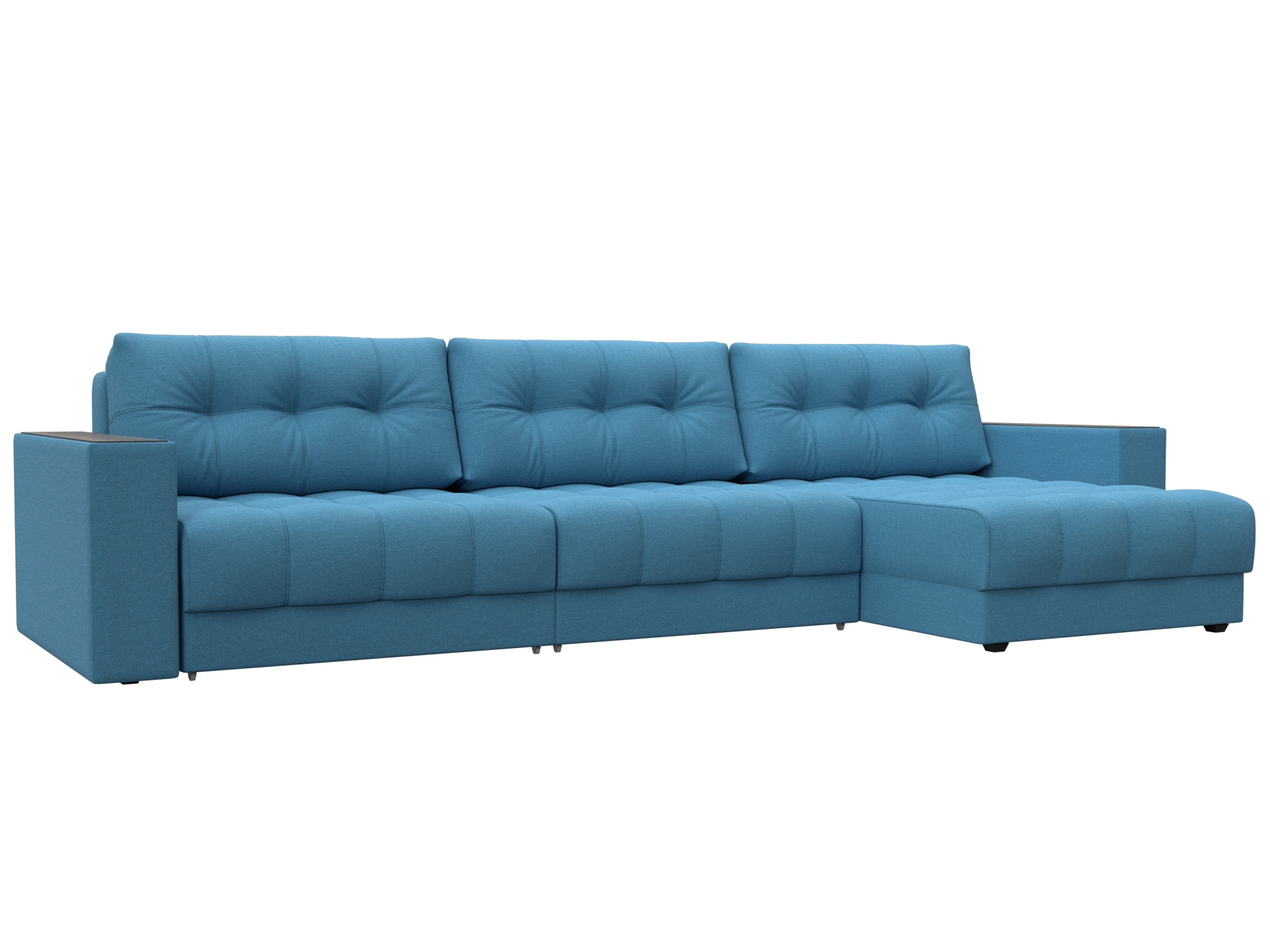 Диван угловой с декором Лига-049 НПБ Лонг (амур 10 голубой) Диван угловой с декором Лига-049 НПБ Лонг (амур 10 голубой)