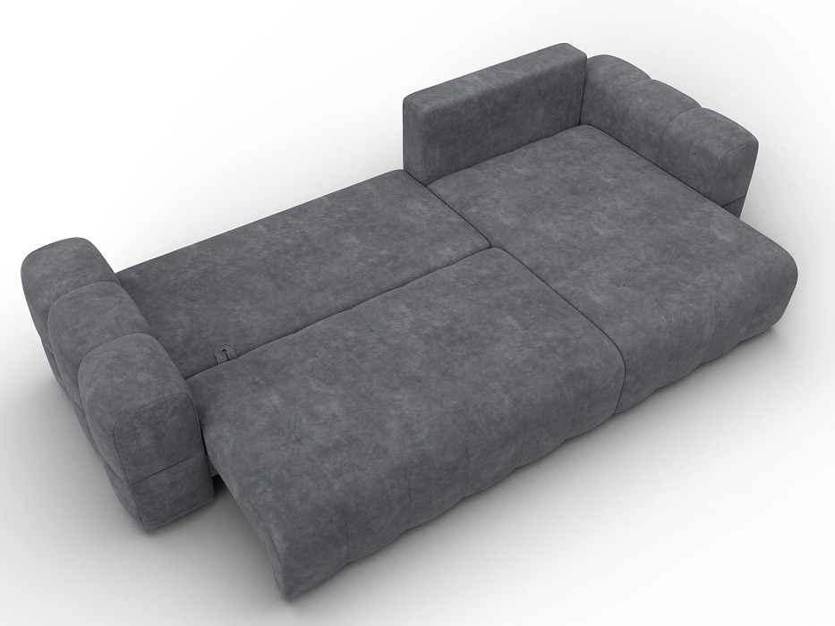 Диван угловой Лига-110 НПБ угол универсальный (brut 16 темно-серый)