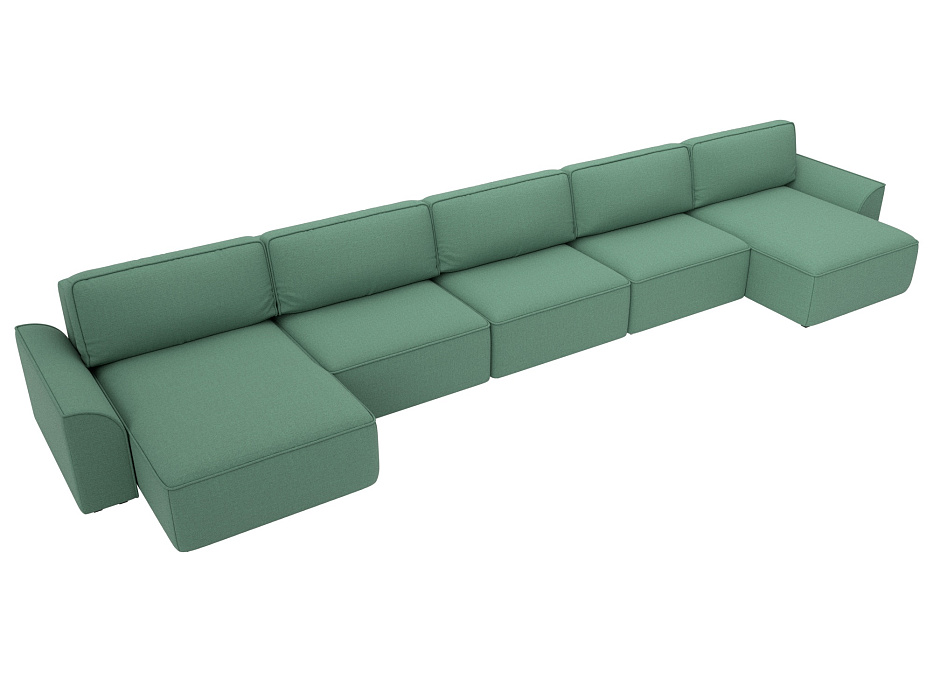 Диван П-образный Лига-048 НПБ МегаЛонг (амур 11 зеленый) Диван П-образный Лига-048 НПБ МегаЛонг (амур 11 зеленый)