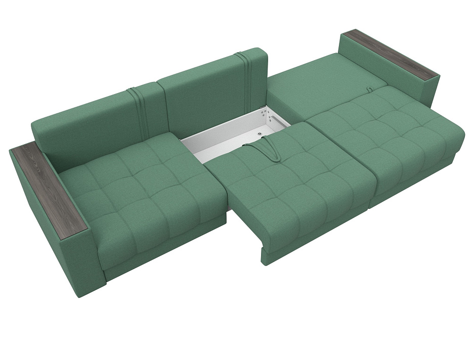 Диван прямой с декором Лига-049 НПБ Лонг (амур 11 зеленый) Диван прямой с декором Лига-049 НПБ Лонг (амур 11 зеленый)