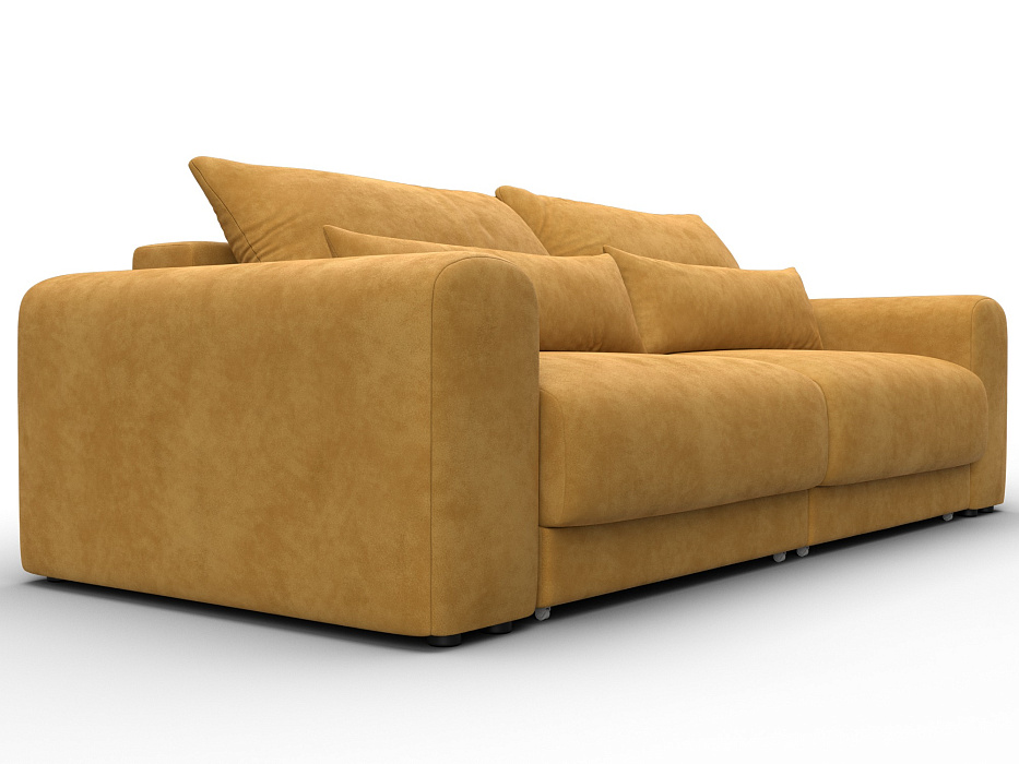 Диван прямой Лига-056 НПБ (brut 10 желтый)