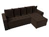 Угловой диван Венеция правый угол (коричневый цвет)
