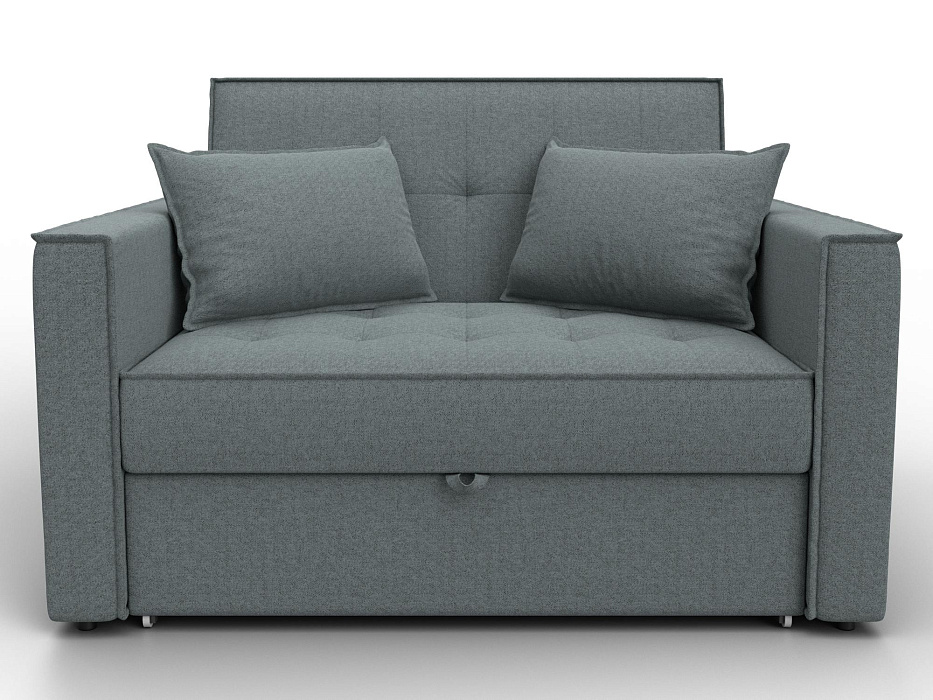 Диван прямой Лига-104 (140) (амур 07 серый)