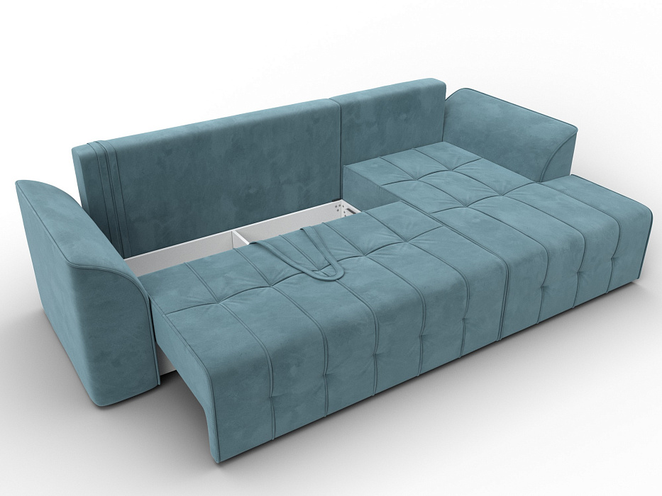 Диван угловой Лига-113 угол правый (seven 113 бирюзовый)