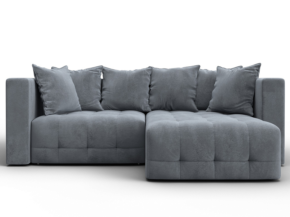 Диван угловой Лига-052 НПБ угол универсальный (tower 10 серый)