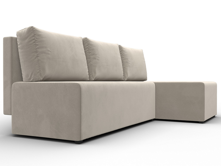 Диван угловой Поло правый угол (бежевый)