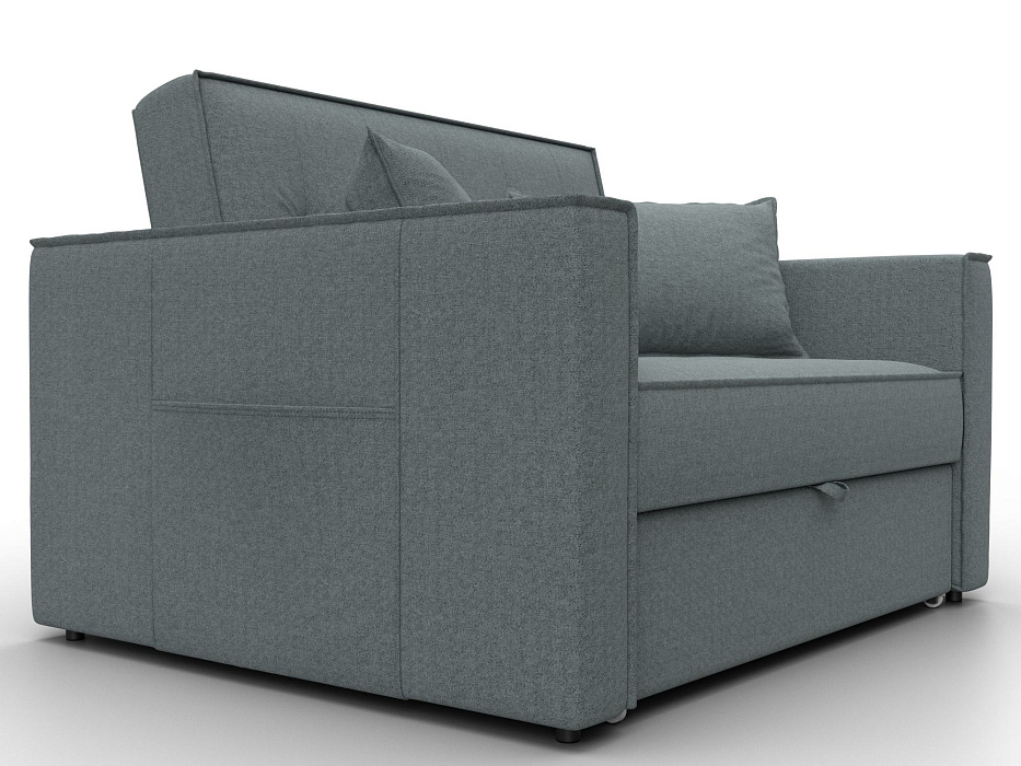 Диван прямой Лига-104 (140) (амур 07 серый)