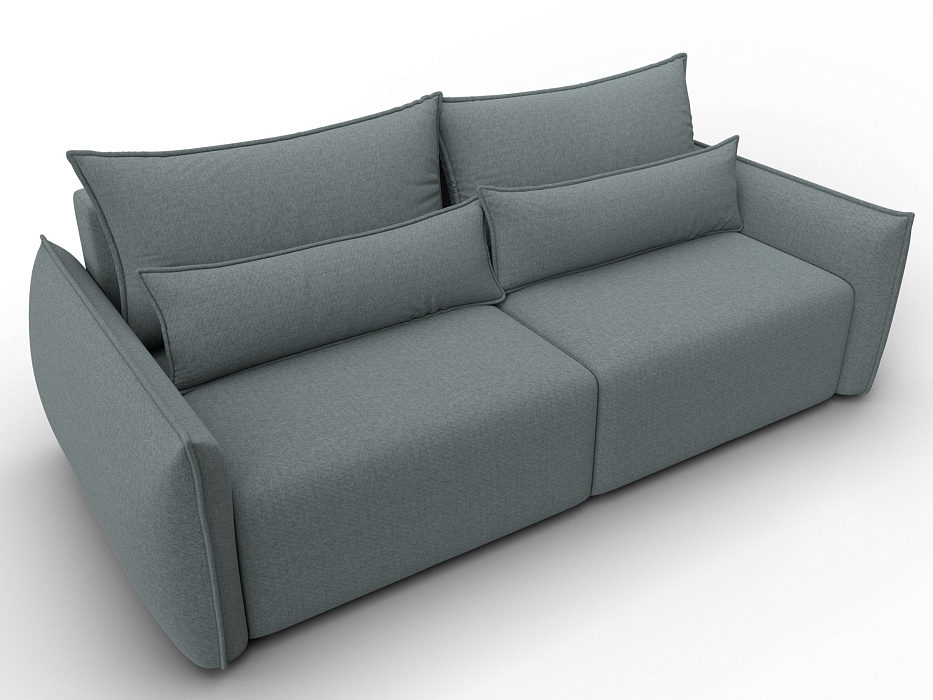 Диван прямой Лига-051 НПБ (амур 07 серый)