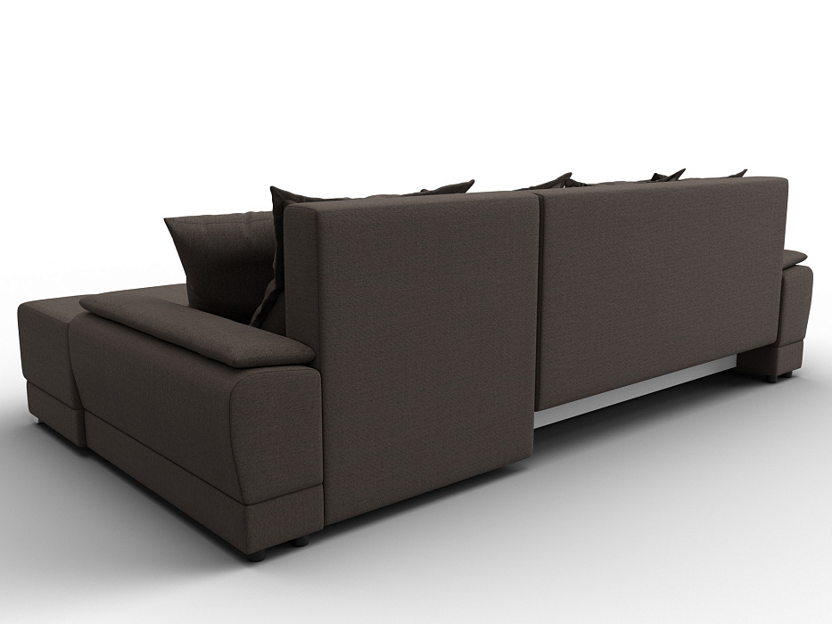 Диван угловой Лига-119 угол правый (амур 05 коричневый)