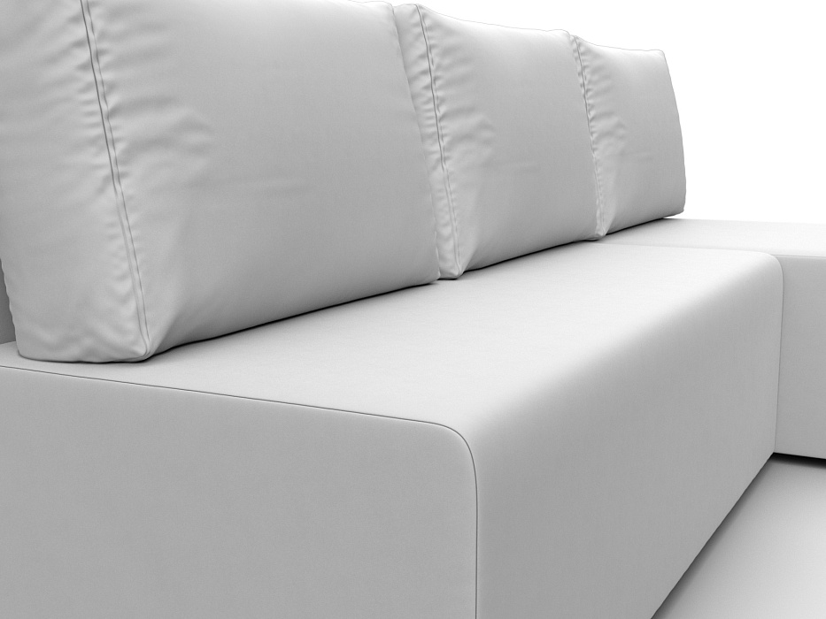 Диван угловой Поло правый угол (белый)