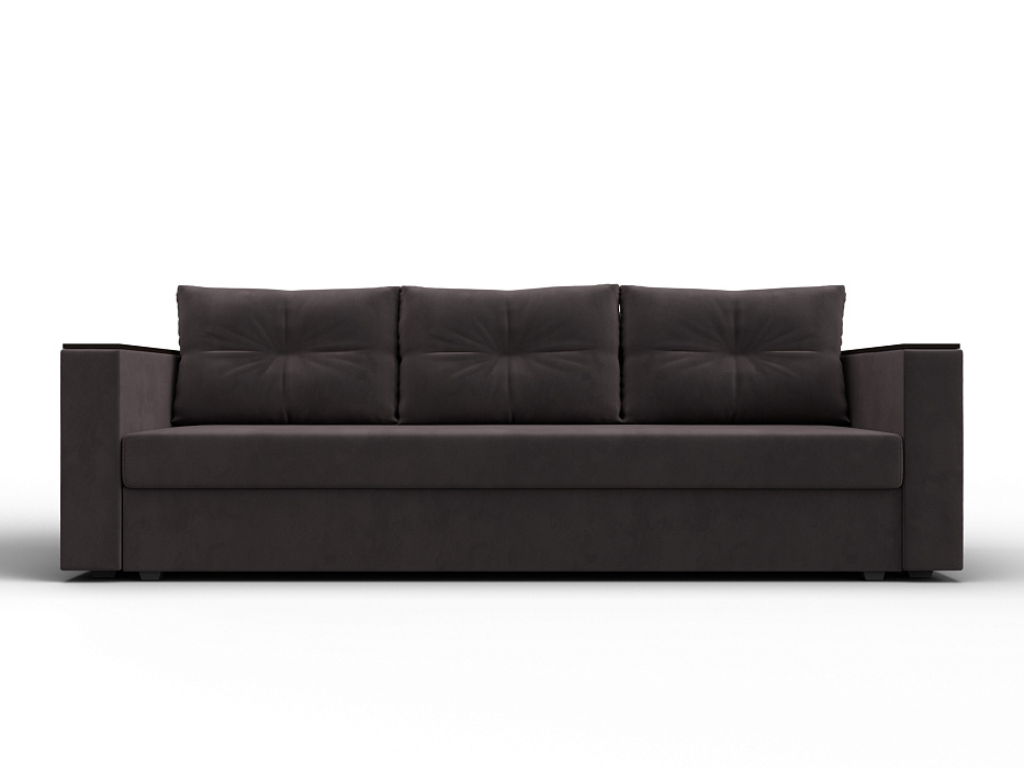 Диван прямой Атланта без стола (seven 727 коричневый)