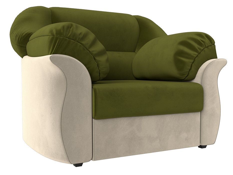Кресло Карнелла (зеленый\бежевый цвет)