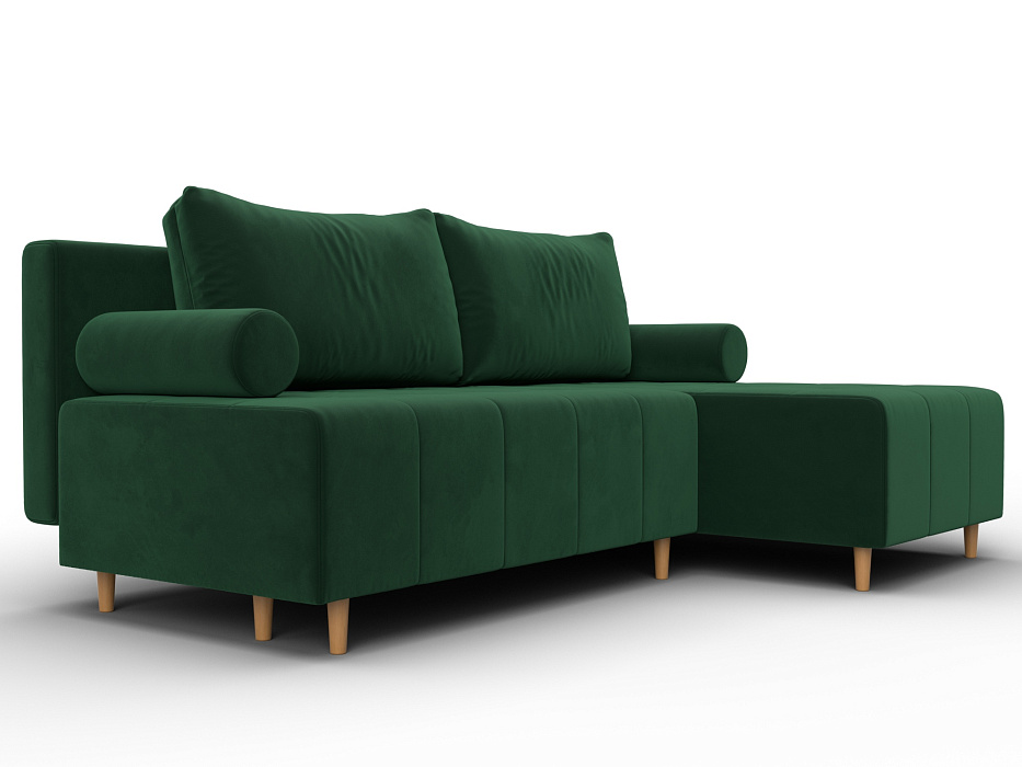 Диван угловой Лига-102 угол универсальный (seven 626 зеленый)