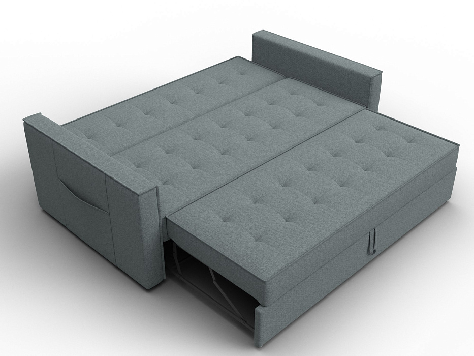 Диван прямой Лига-104 (160) (амур 07 серый)