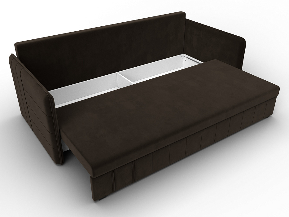 Диван прямой Слим (коричневый)