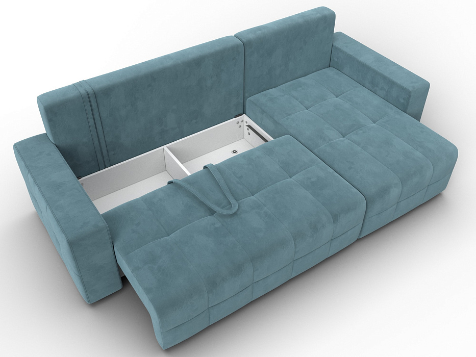 Диван угловой Лига-122 угол универсальный (seven 113 бирюзовый)