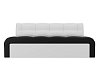 Кухонный прямой диван Люксор (черный\белый цвет)