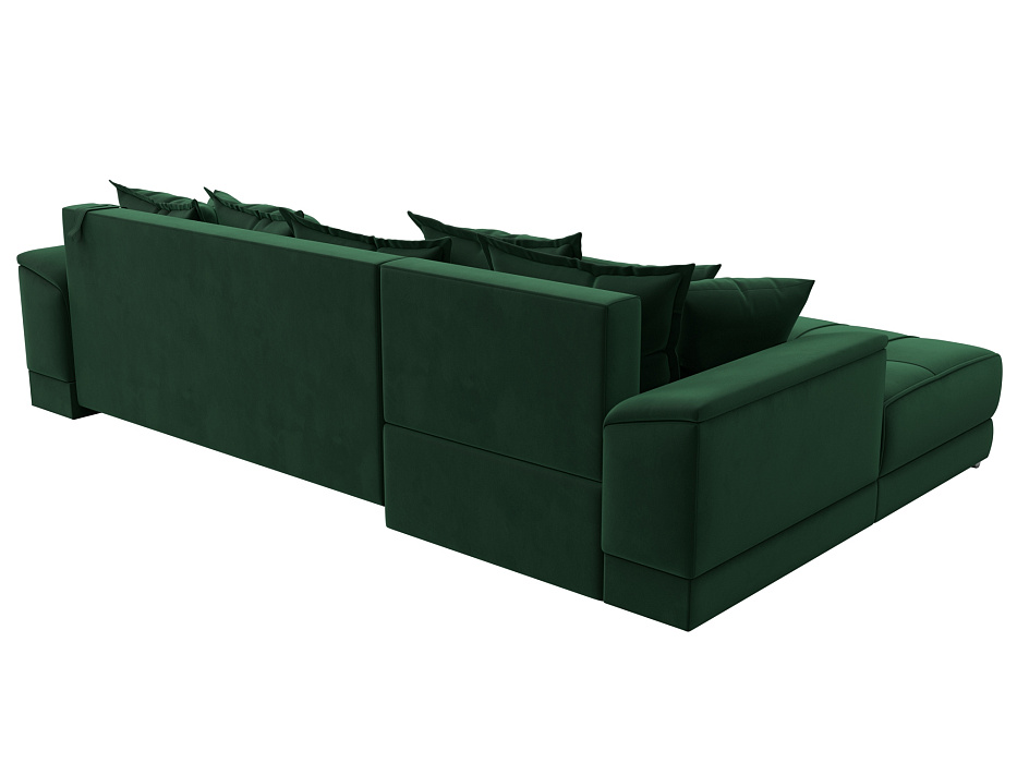 Диван угловой НордСтар левый угол (seven 626 зеленый)