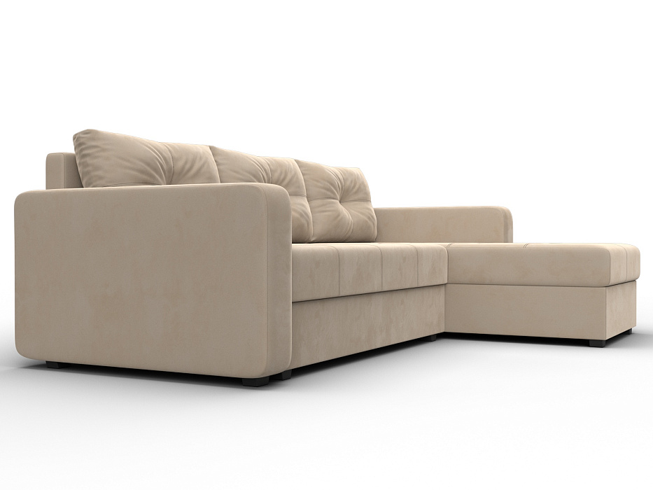 Диван угловой Ливерпуль Лайт правый угол (seven 729 бежевый)