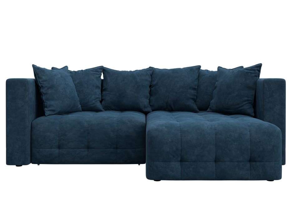 Диван угловой Лига-052 НПБ угол универсальный (brut 11 синий)