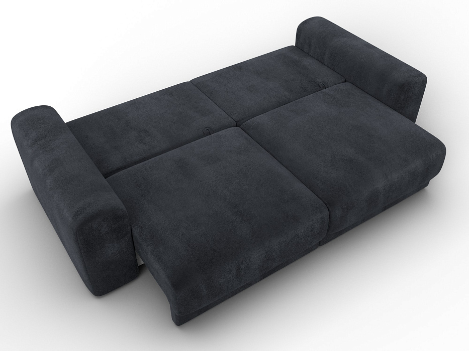 Диван прямой Лига-056 НПБ (tower 11 темно-серый)