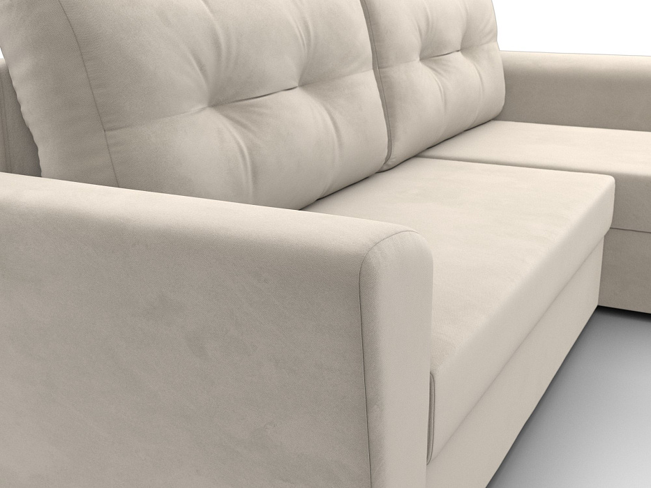 Диван угловой Амстердам Лайт правый угол (бежевый)