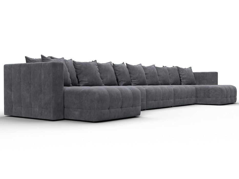 Диван П-образный Лига-052 НПБ МегаЛонг (brut 16 темно-серый) Диван П-образный Лига-052 НПБ МегаЛонг (brut 16 темно-серый)