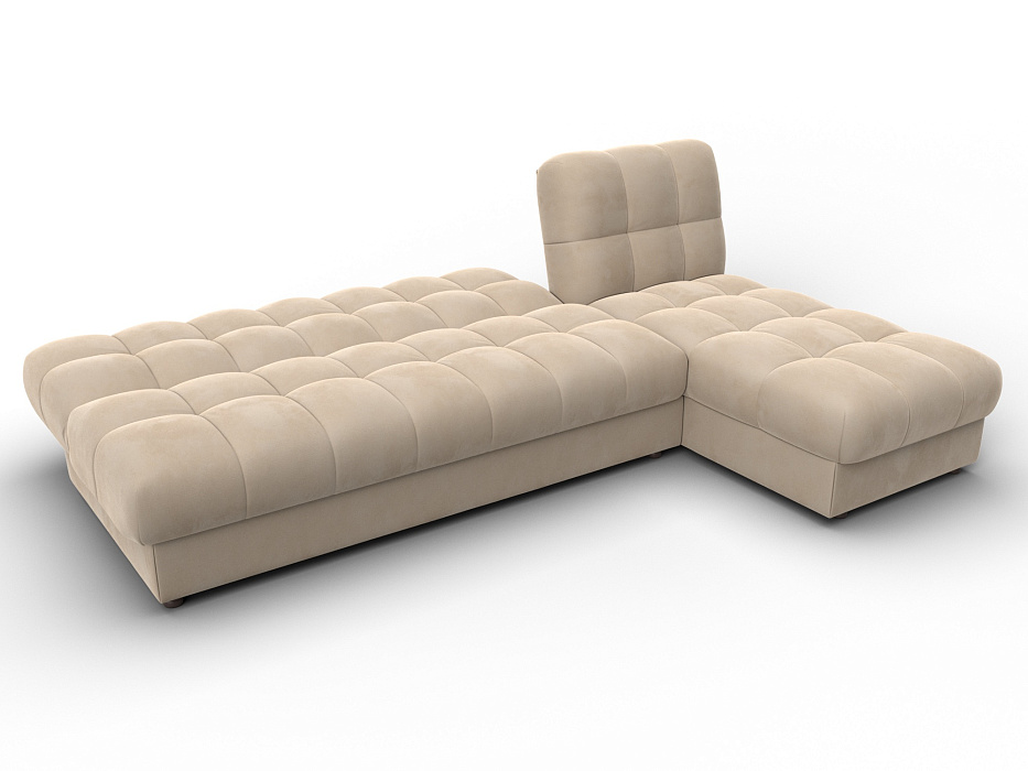 Диван угловой Лига-116 НПБ угол правый (seven 729 бежевый)