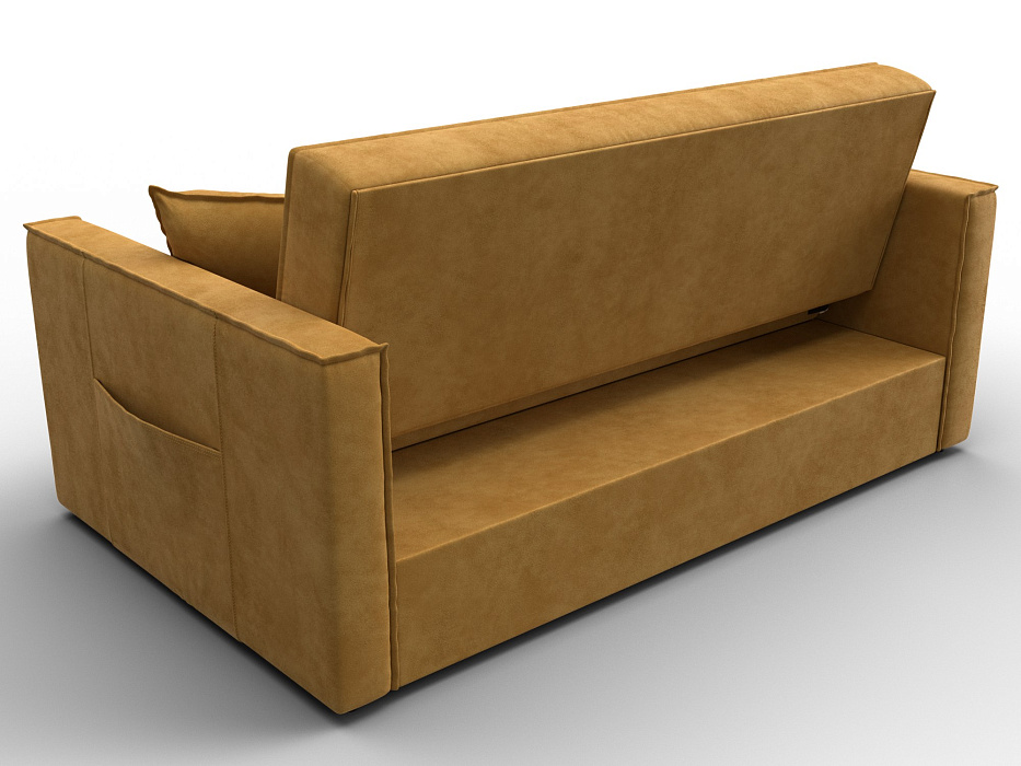 Диван прямой Лига-104 (140) (brut 10 желтый)