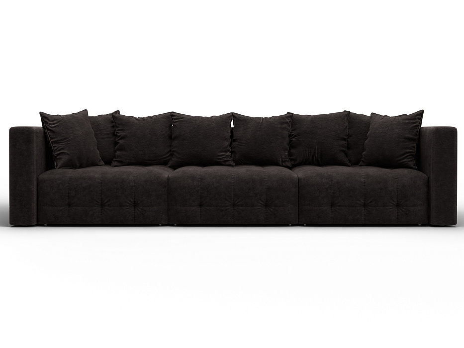 Диван прямой Лига-052 НПБ Лонг (brut 17 коричневый)