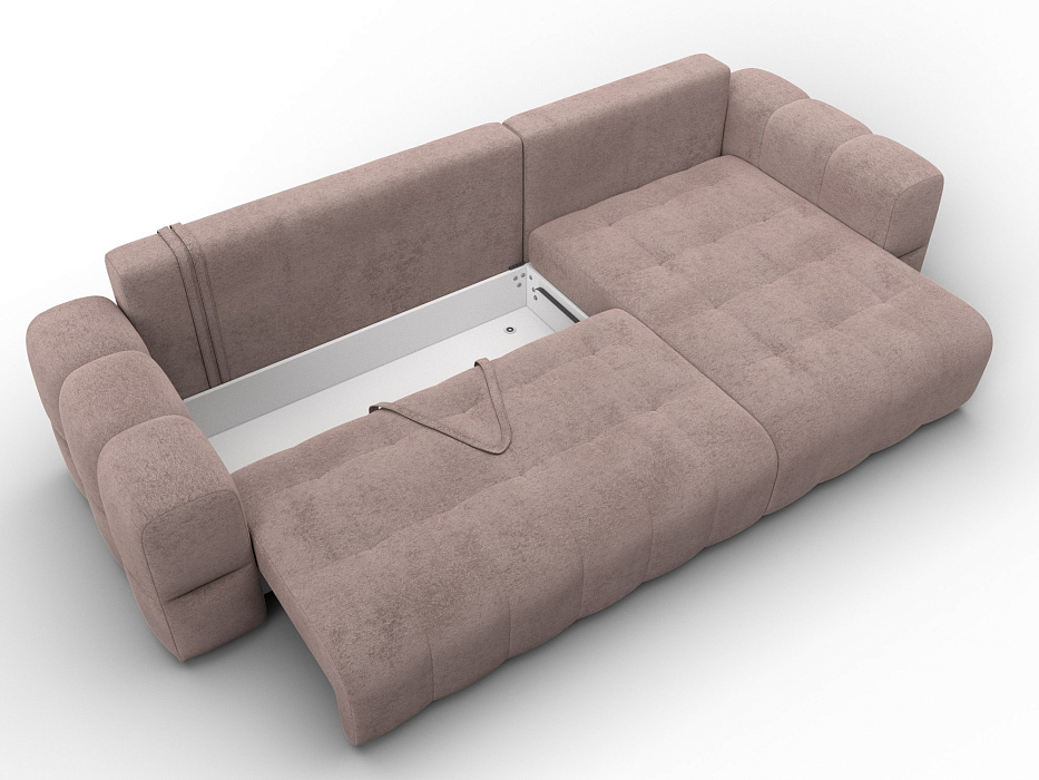 Диван угловой Лига-110 НПБ угол универсальный (tower 05 бежевый)