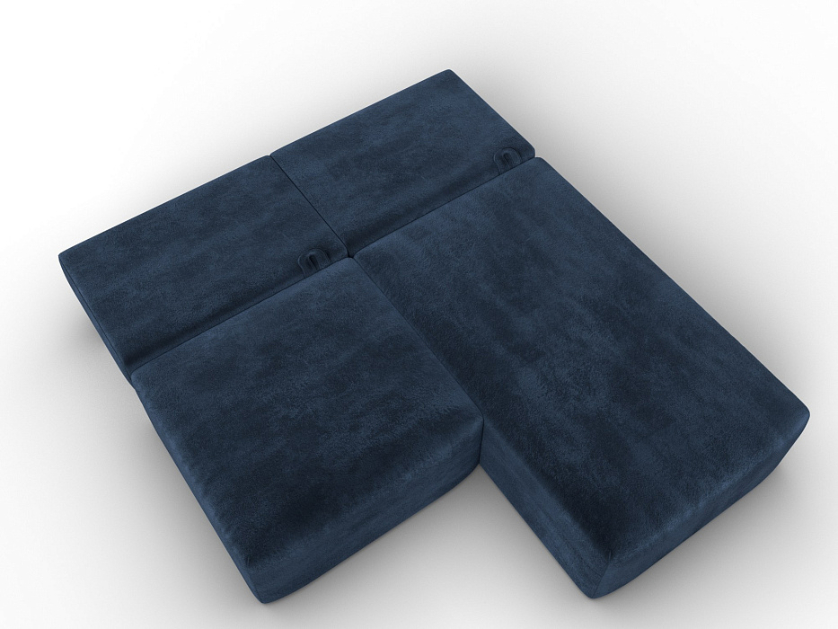 Диван угловой модульный Лига-060 НПБ угол универсальный (tower 13 синий)