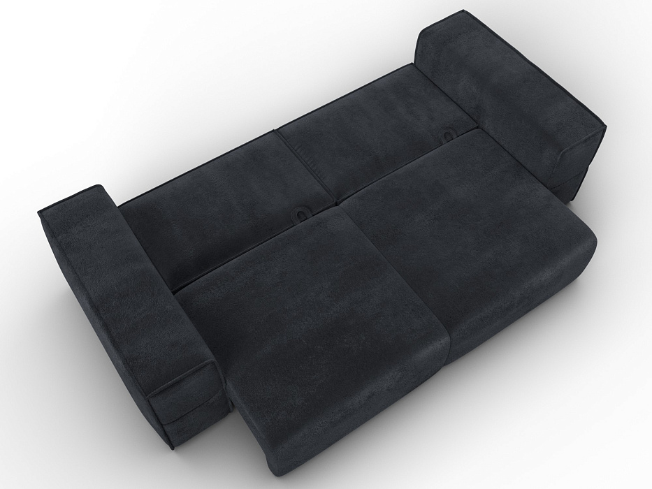 Диван прямой Лига-058 НПБ (tower 11 темно-серый)