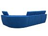 П-образный модульный диван Холидей Люкс (голубой цвет)