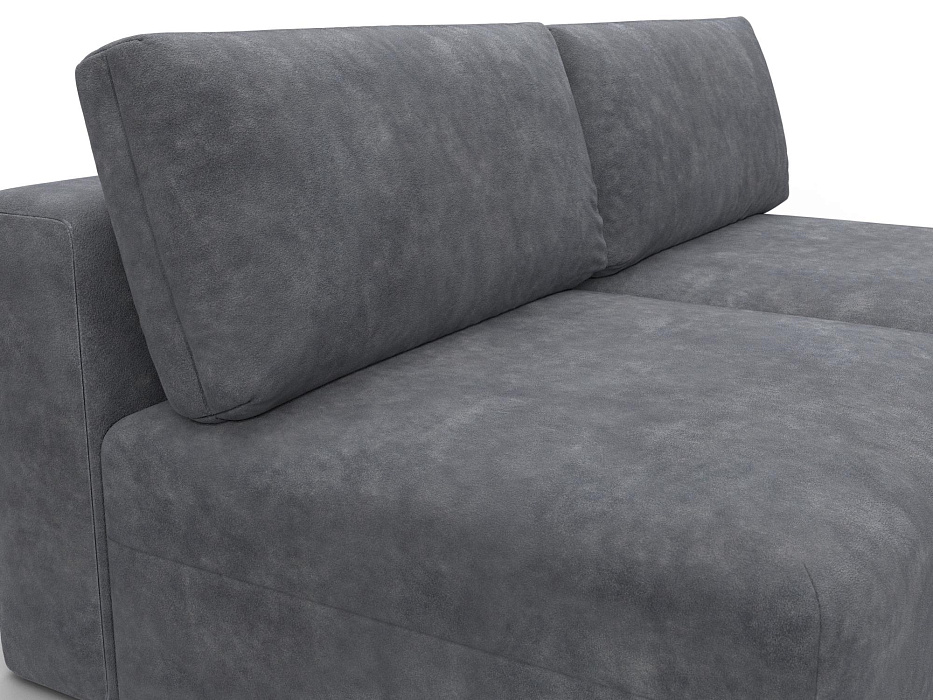 Диван прямой модульный Лига-060 НПБ (brut 16 темно-серый)