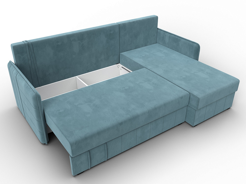 Диван угловой Слим угол универсальный (бирюзовый)