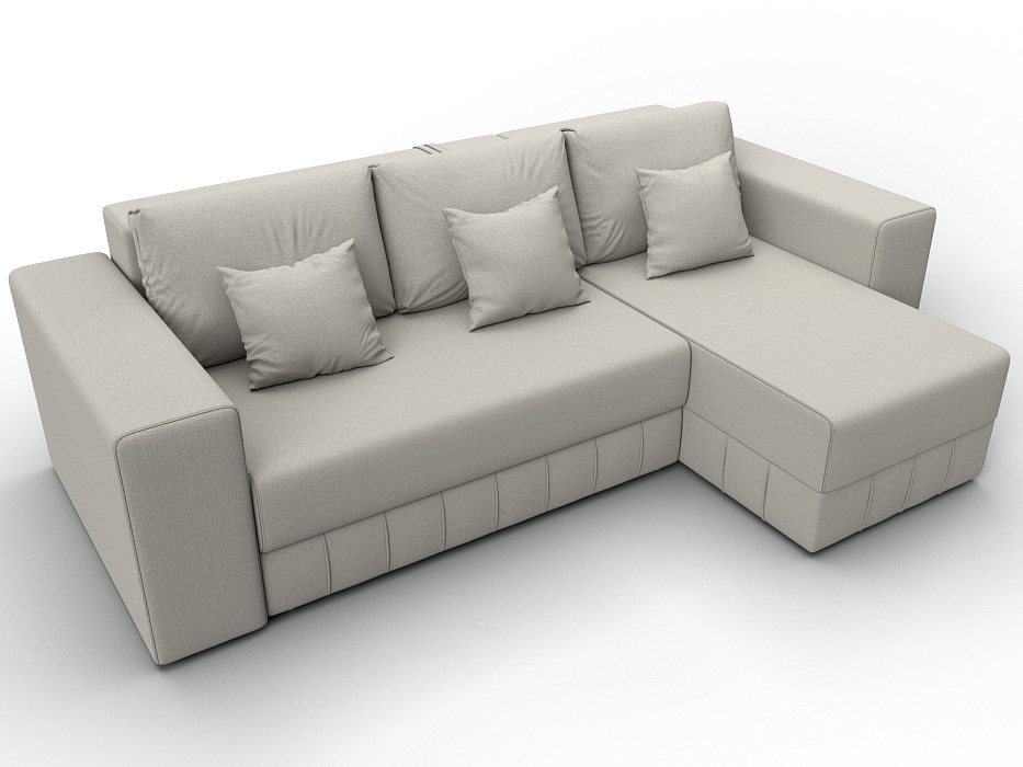 Диван угловой Лига-076 угол универсальный (амур 02 бежевый)