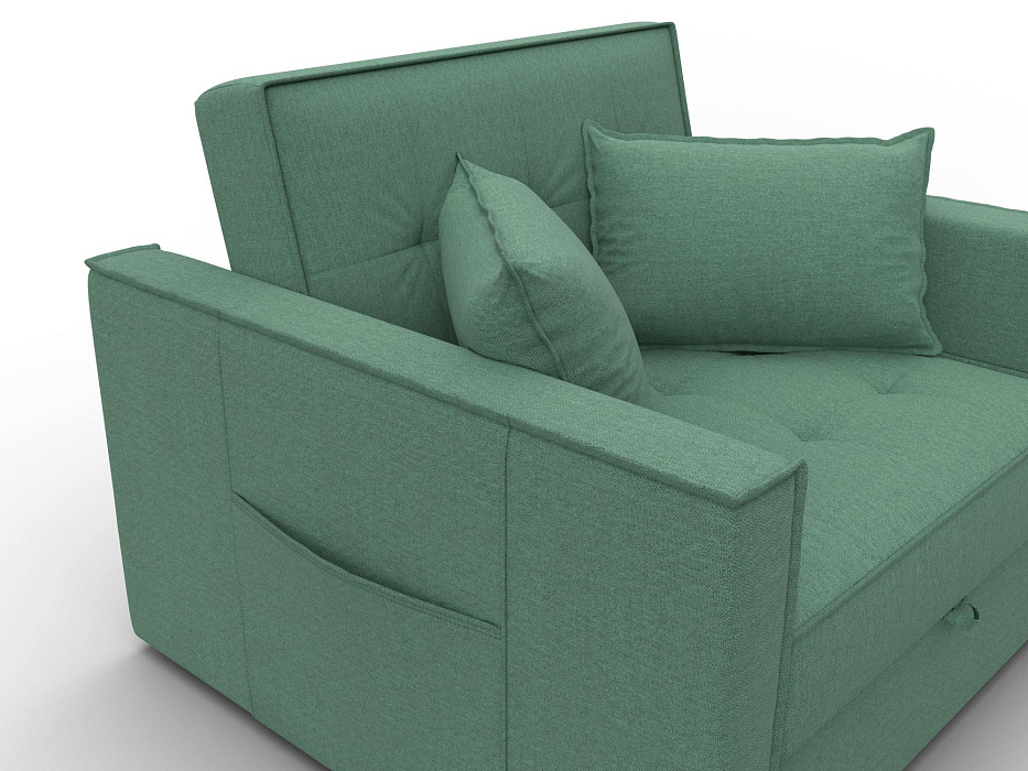 Кресло-кровать Лига-104 (80) (амур 11 зеленый)