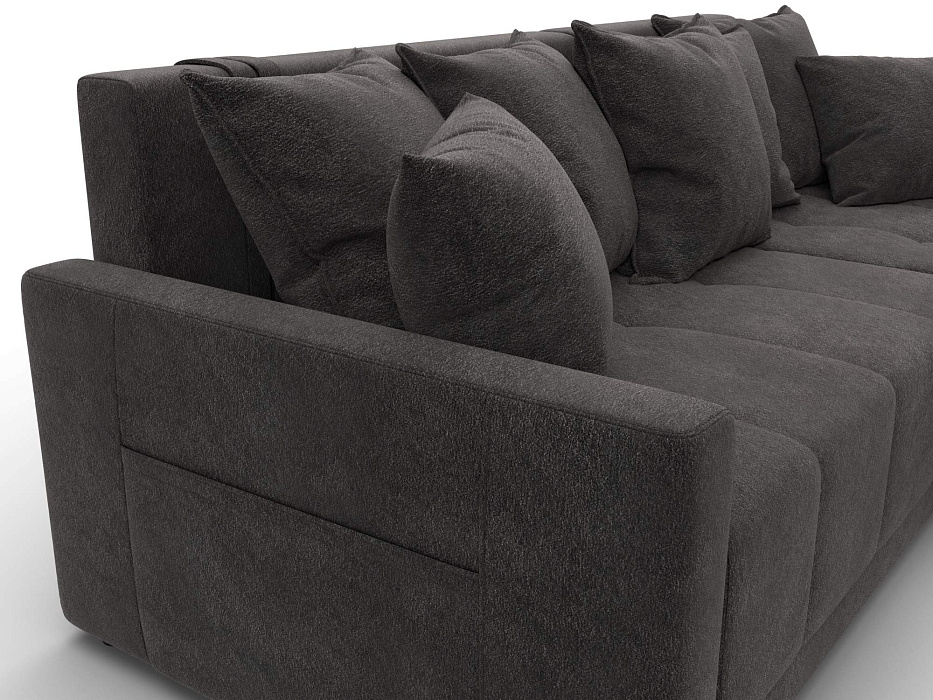 Диван угловой Лига-125 угол универсальный (laim 10 темно-коричневый)