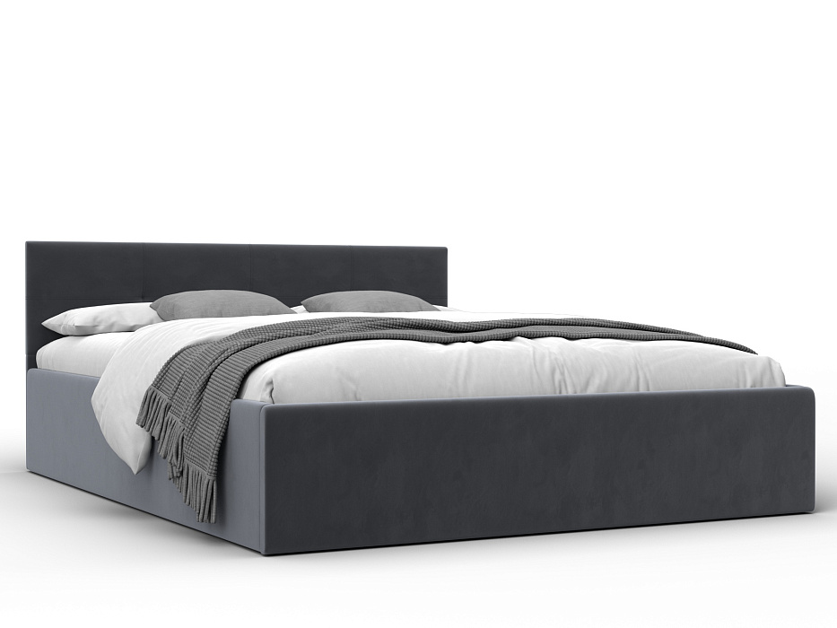 Кровать двухспальная Лига-127 (160) (seven 17 серый)