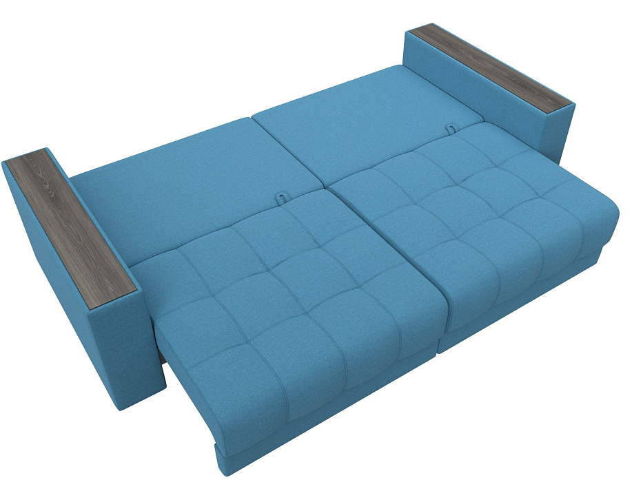 Диван прямой с декором Лига-049 НПБ (амур 10 голубой) Диван прямой с декором Лига-049 НПБ (амур 10 голубой)