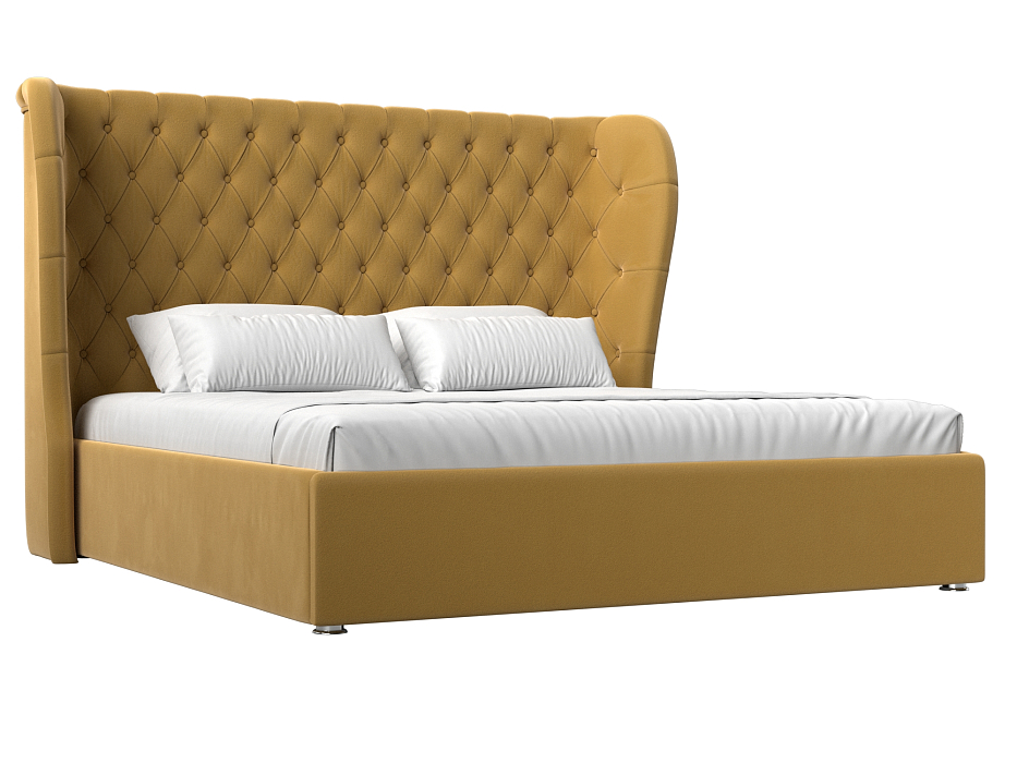 Интерьерная кровать Далия 180 (желтый цвет)