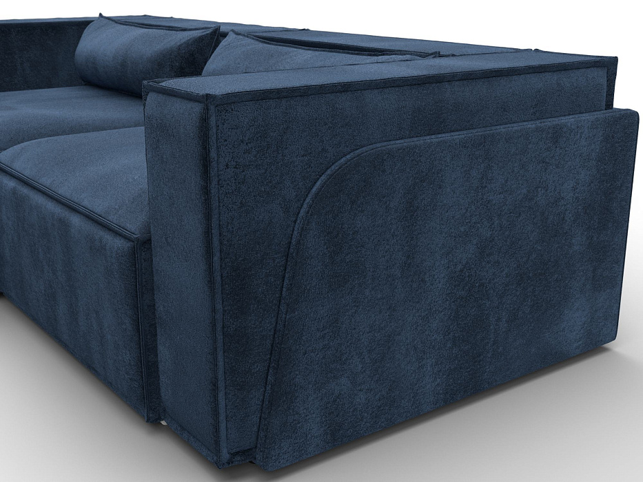 Диван угловой Лига-061 угол левый (brut 11 синий)