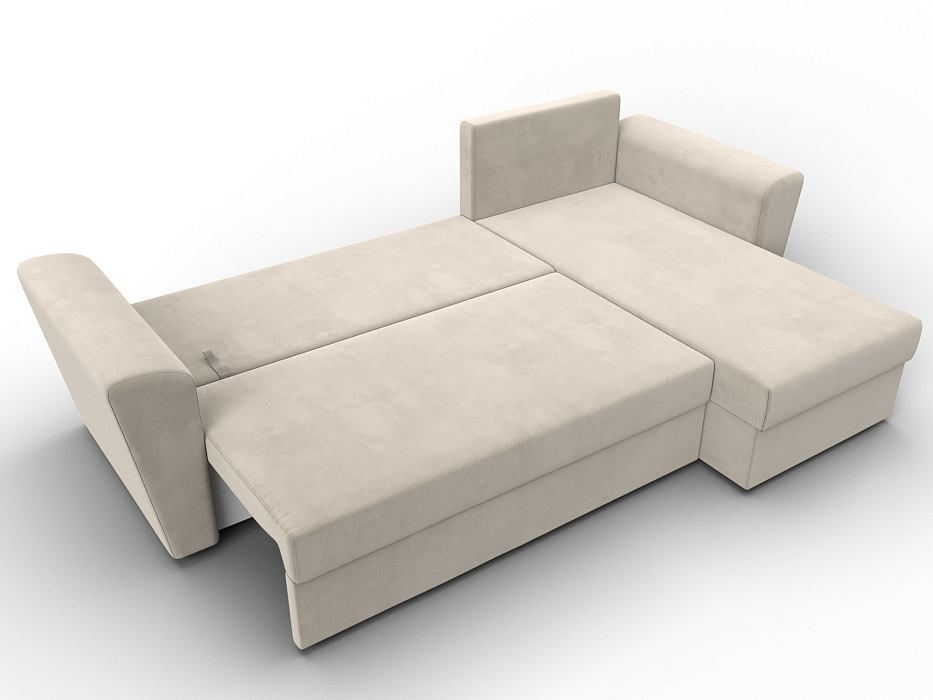 Диван угловой Амстердам Лайт правый угол (бежевый)