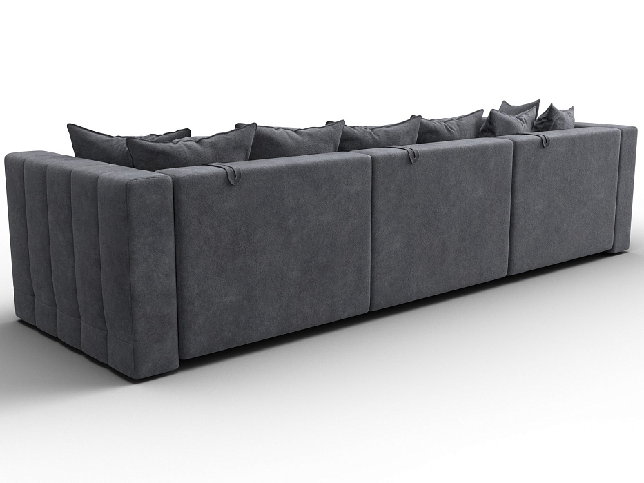 Диван прямой Лига-052 НПБ Лонг (brut 16 темно-серый)