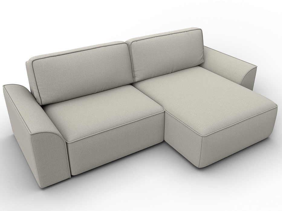 Диван угловой Лига-048 НПБ (амур 02 бежевый)