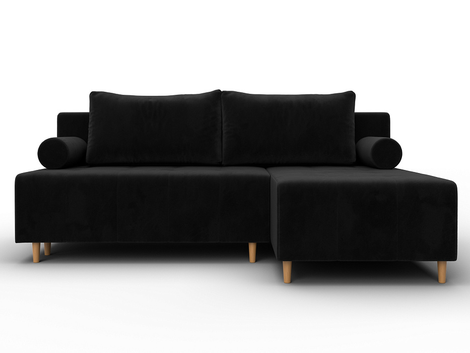 Диван угловой Лига-102 угол универсальный (seven 35 черный)