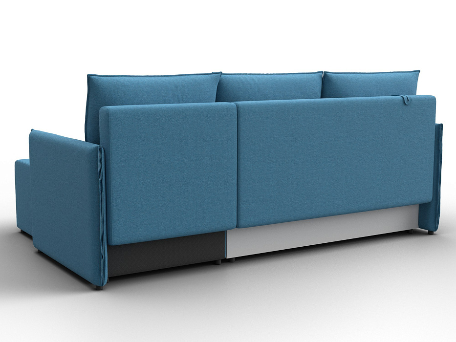 Диван угловой Лига-124 угол универсальный (амур 10 голубой)